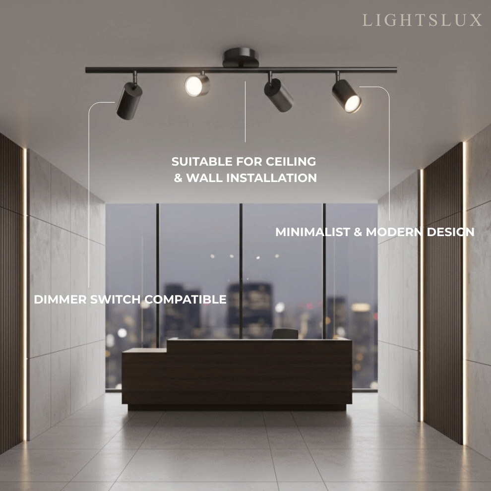 Minimalistische lineaire spotschijnwerper – Geborsteld goud/mat zwart voor woonkamer/studeerkamer - Flindria