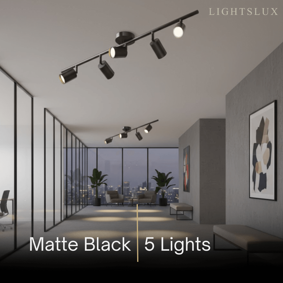 Minimalistische lineaire spotschijnwerper – Geborsteld goud/mat zwart voor woonkamer/studeerkamer - Flindria