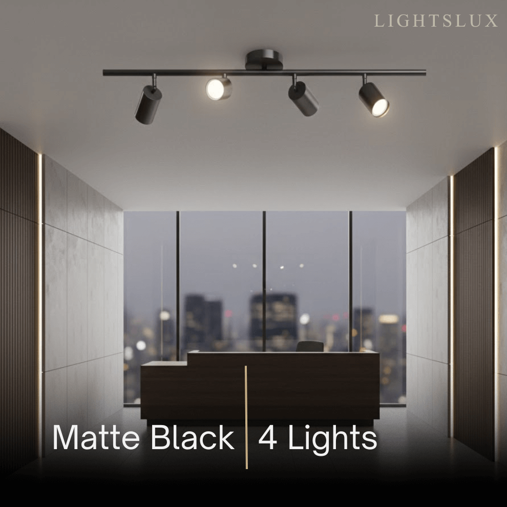 Minimalistische lineaire spotschijnwerper – Geborsteld goud/mat zwart voor woonkamer/studeerkamer - Flindria