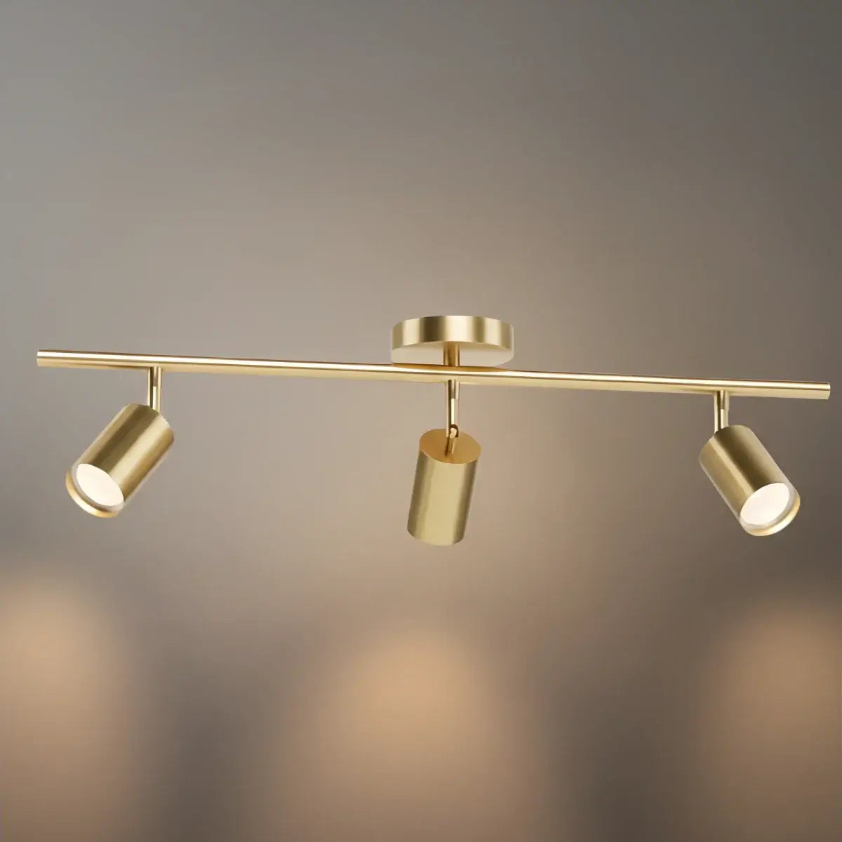 Minimalistische lineaire spotschijnwerper – Geborsteld goud/mat zwart voor woonkamer/studeerkamer - Flindria