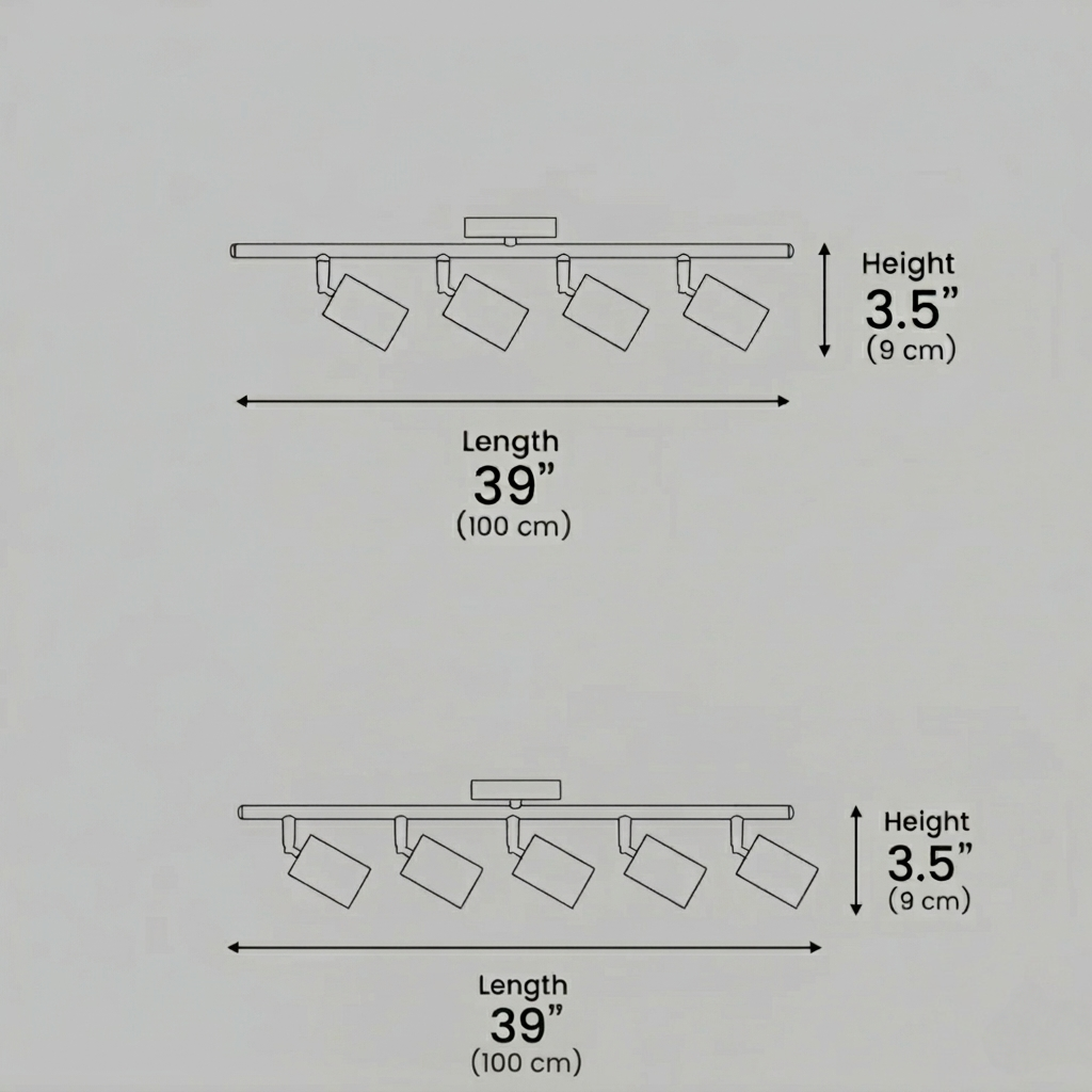 Minimalistische lineaire spotschijnwerper – Geborsteld goud/mat zwart voor woonkamer/studeerkamer - Flindria