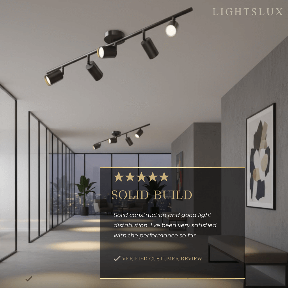 Minimalistische lineaire spotschijnwerper – Geborsteld goud/mat zwart voor woonkamer/studeerkamer - Flindria