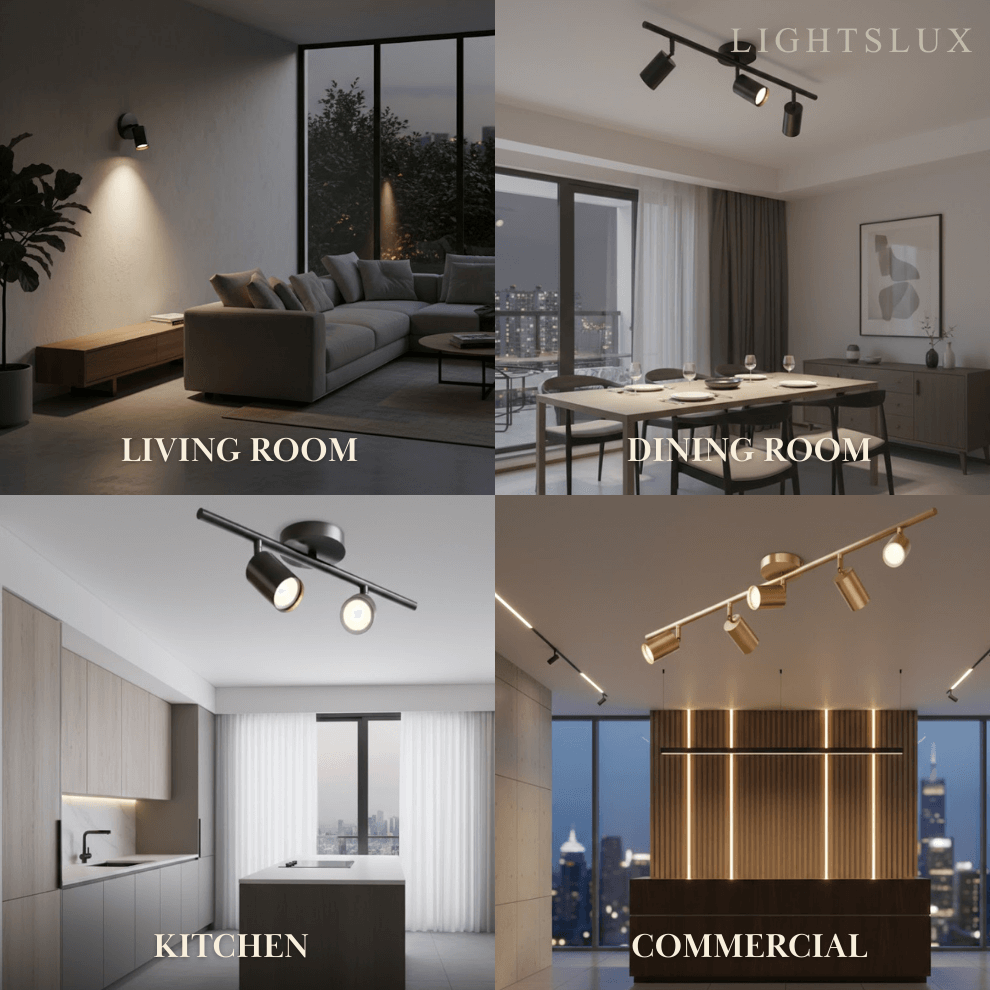 Minimalistische lineaire spotschijnwerper – Geborsteld goud/mat zwart voor woonkamer/studeerkamer - Flindria