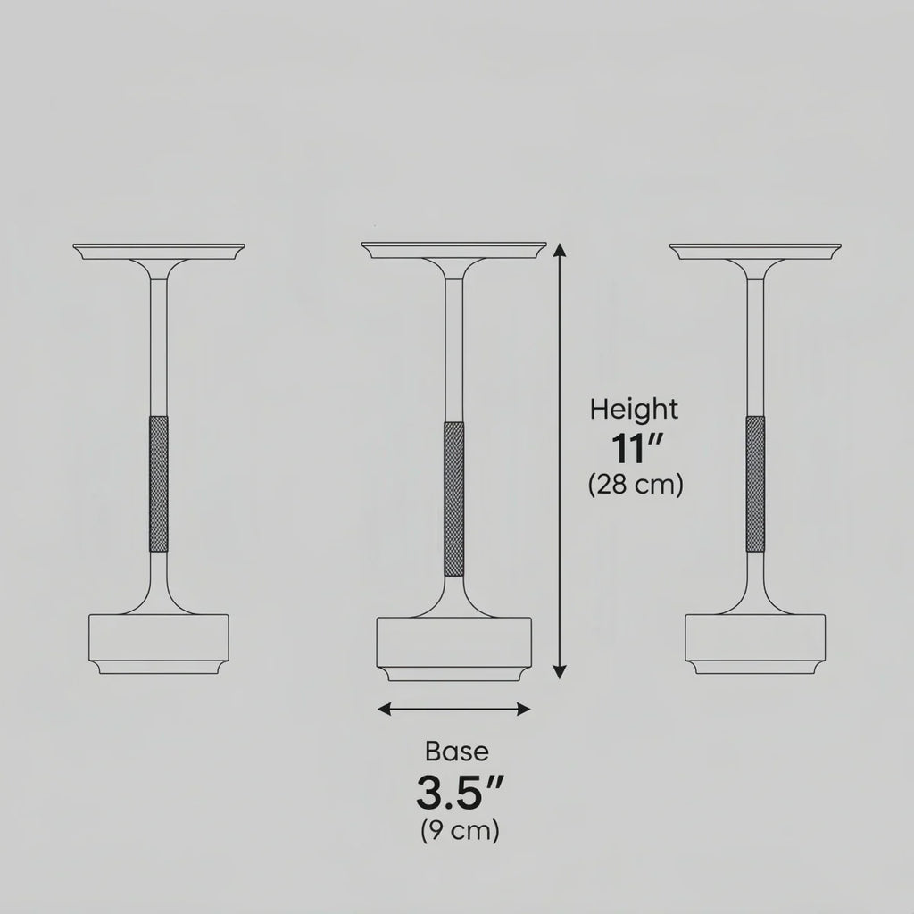 Modern Rechargeable Table Lamp – Touch Dimming & 3 Color Temperatures - Flindria