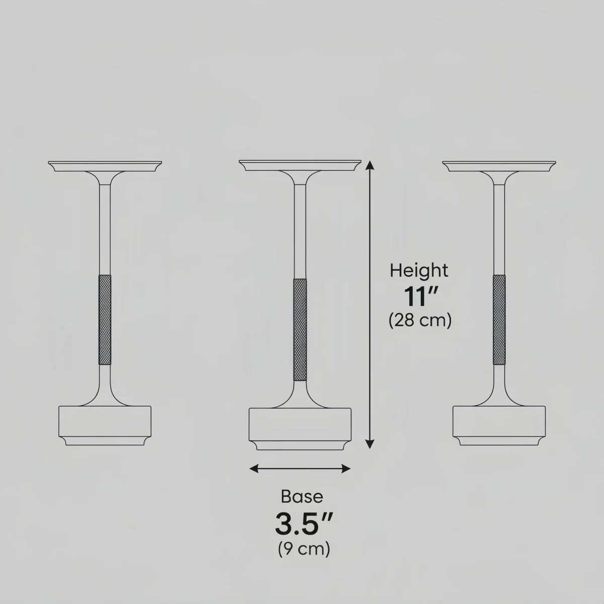 Modern Rechargeable Table Lamp – Touch Dimming & 3 Color Temperatures - Flindria