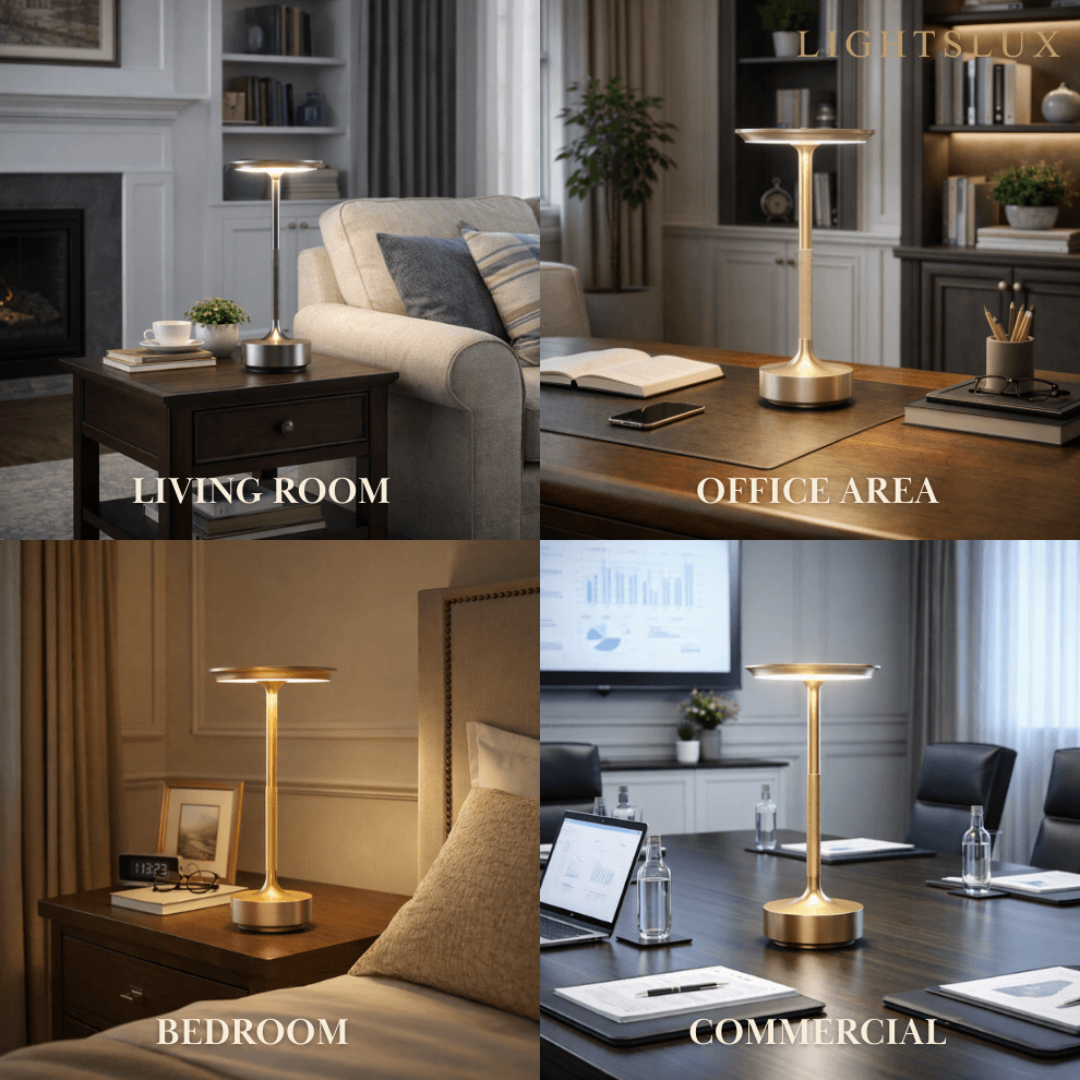 Modern Rechargeable Table Lamp – Touch Dimming & 3 Color Temperatures - Flindria