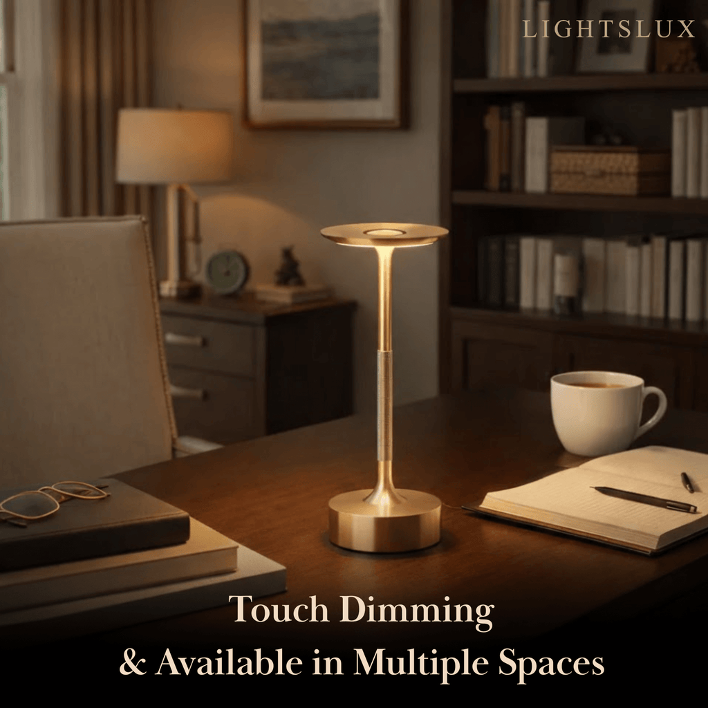 Modern Rechargeable Table Lamp – Touch Dimming & 3 Color Temperatures - Flindria