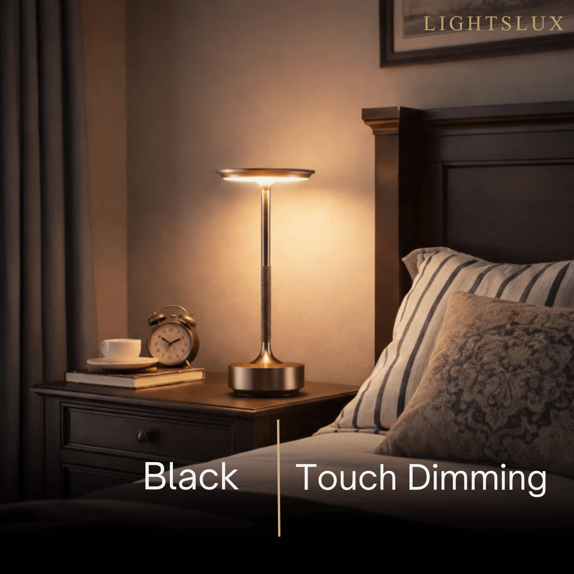 Modern Rechargeable Table Lamp – Touch Dimming & 3 Color Temperatures - Flindria