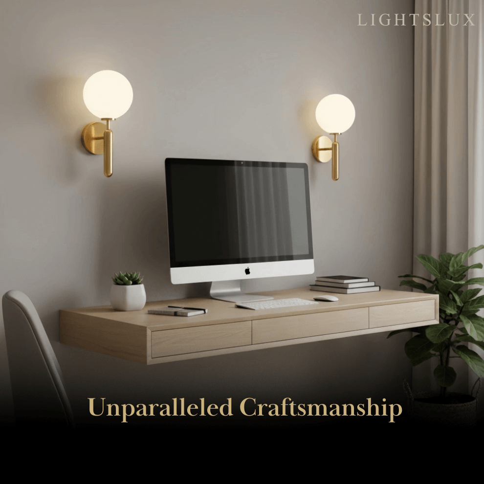 Aplique de pared moderno de latón macizo – Oro cepillado con acentos de vidrio liso para sala de estar - Flindria
