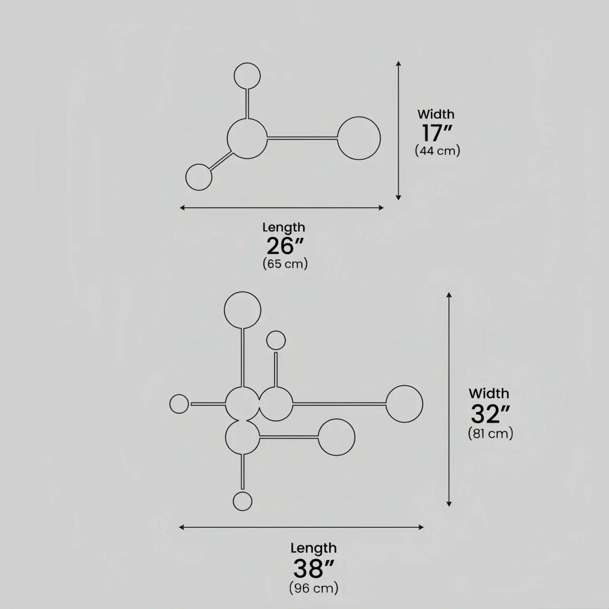 Lámpara de pared lineal minimalista Node – Puntos luminosos para interiores modernos - Flindria