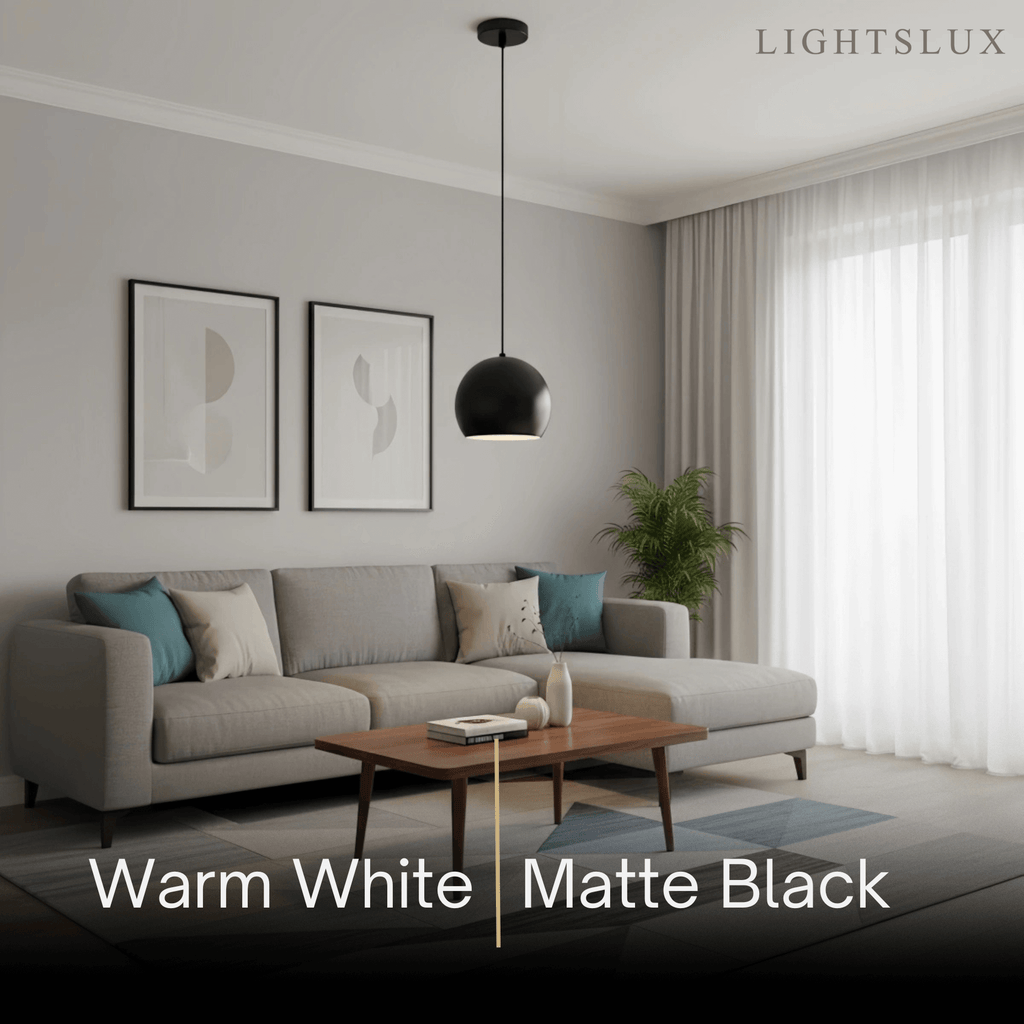 Moderne koepel hanglamp – Geborsteld goud/mat zwart voor keukeneiland - Flindria