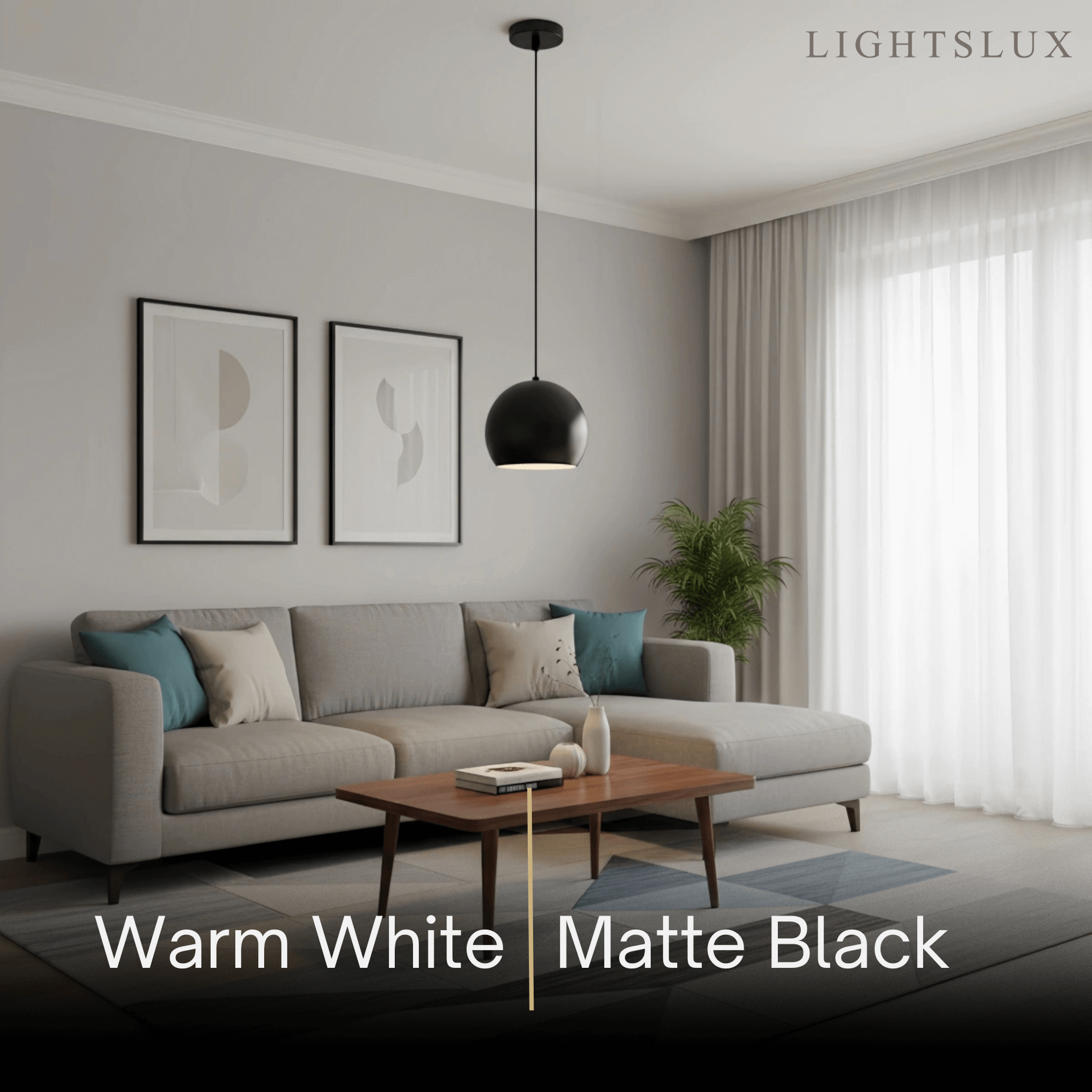 Moderne koepel hanglamp – Geborsteld goud/mat zwart voor keukeneiland - Flindria
