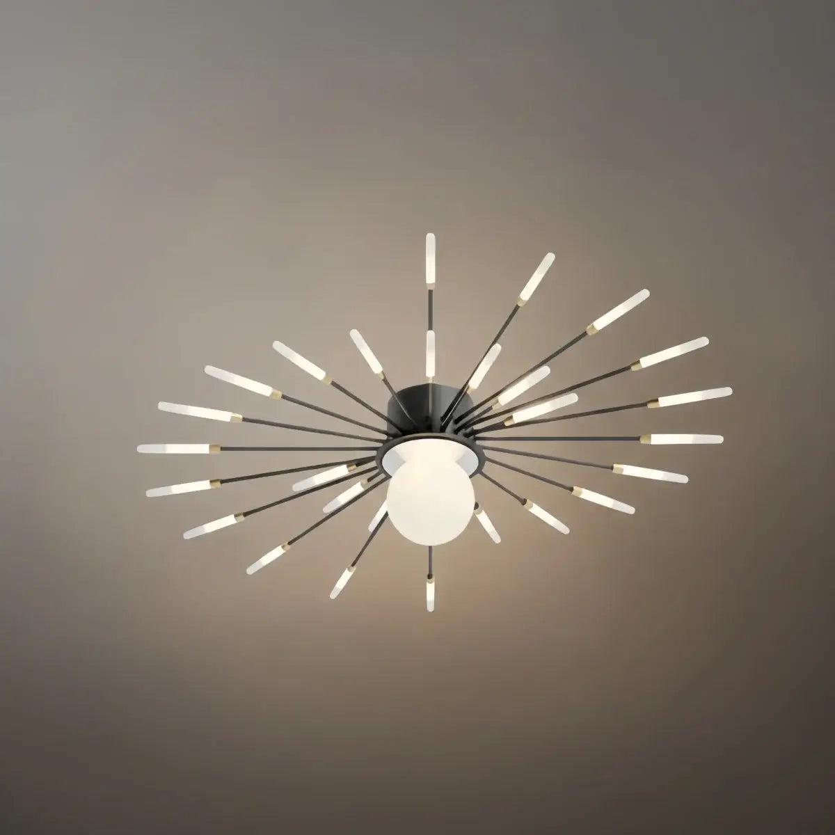 Modern Ceiling Light – Natural Curves Semi-Flush Mount Coastal Ambiance Ceiling Light - Flindria