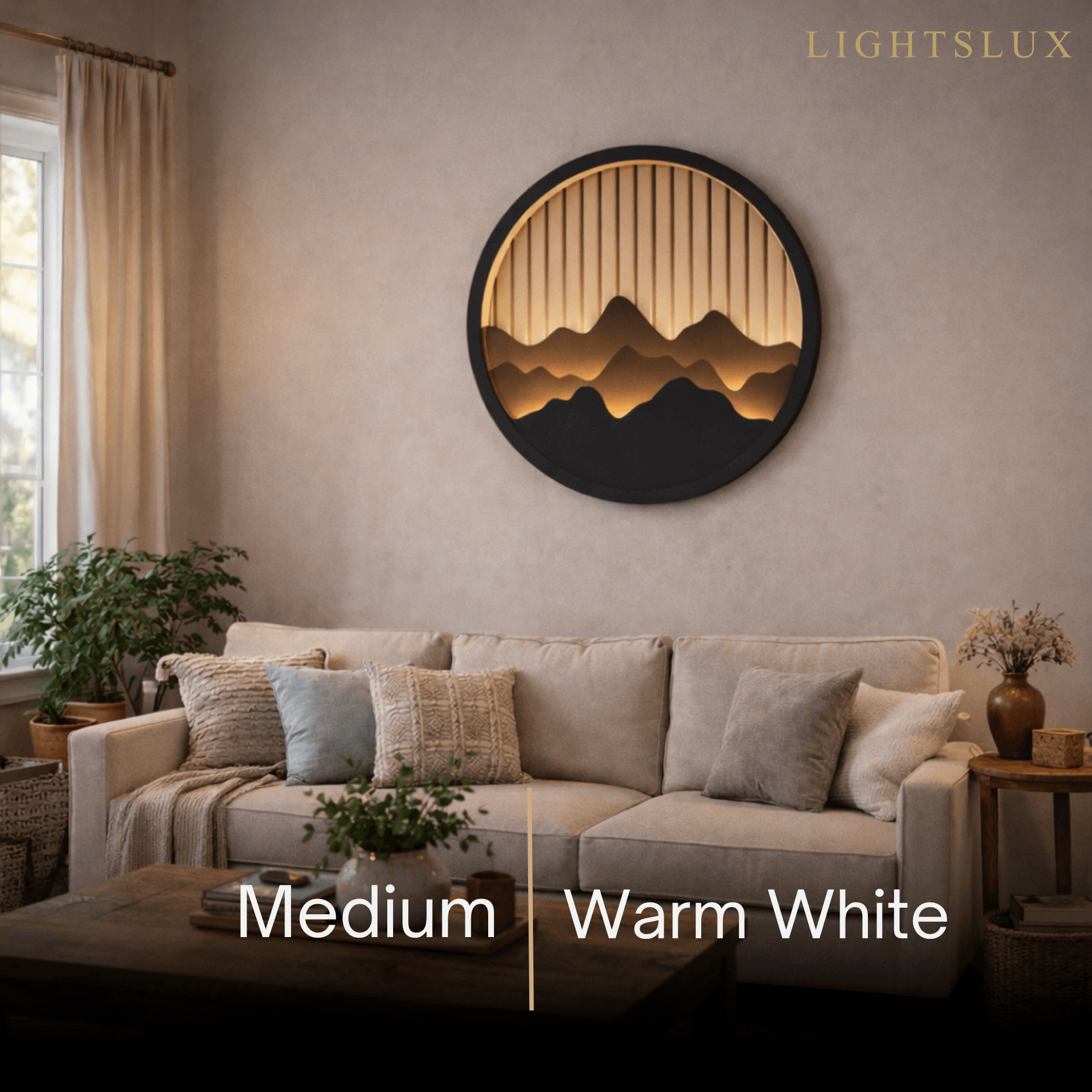 Modern Waterproof Wall Light – Circular Stainless Steel LED for Indoor/Outdoor - Flindria