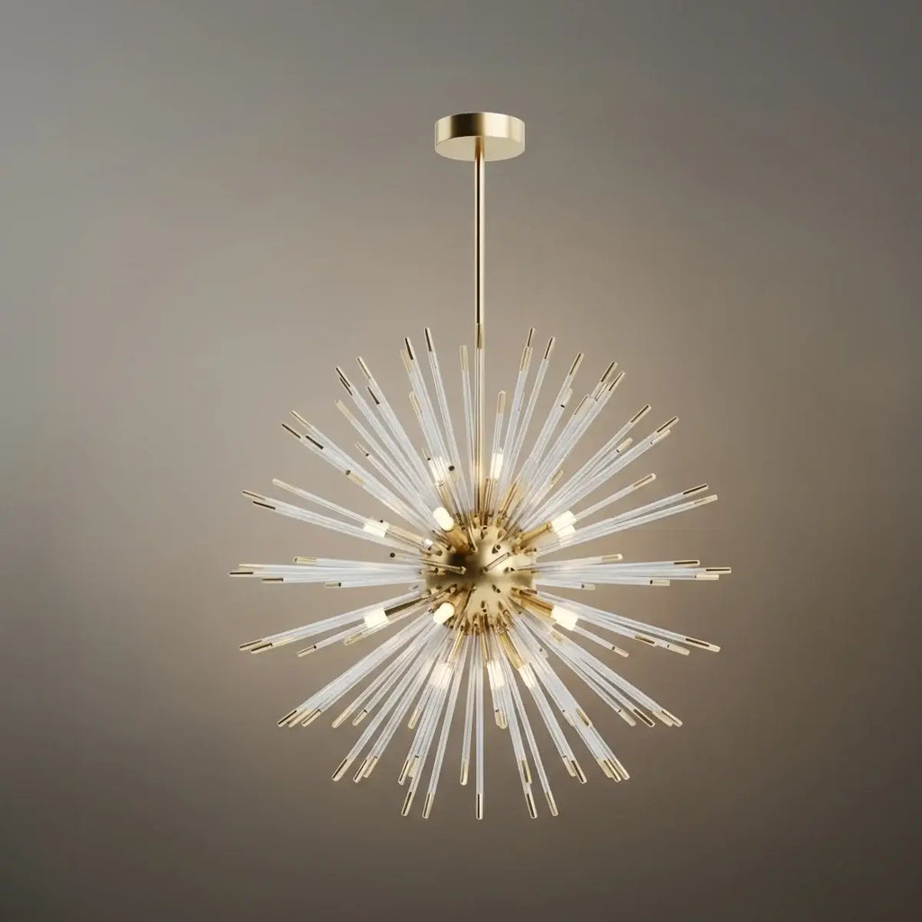 Lustre en cristal organique – Forme éthérée charme féerique pour îlot de cuisine - Flindria