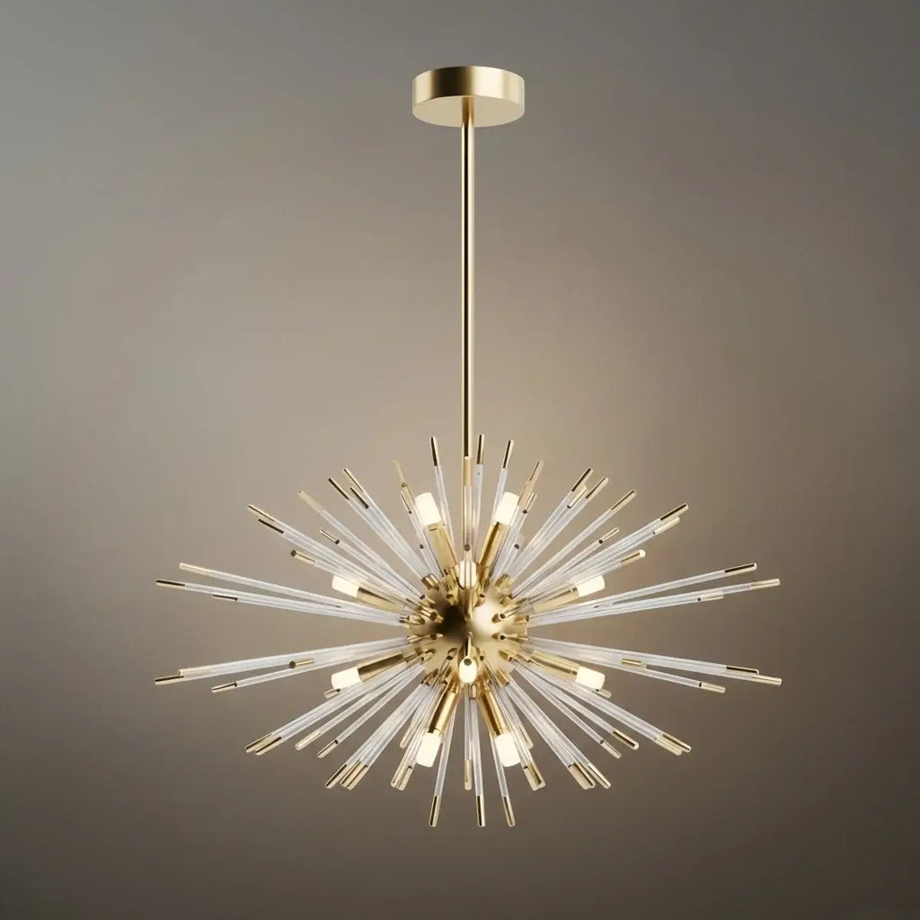 Lustre en cristal organique – Forme éthérée charme féerique pour îlot de cuisine - Flindria