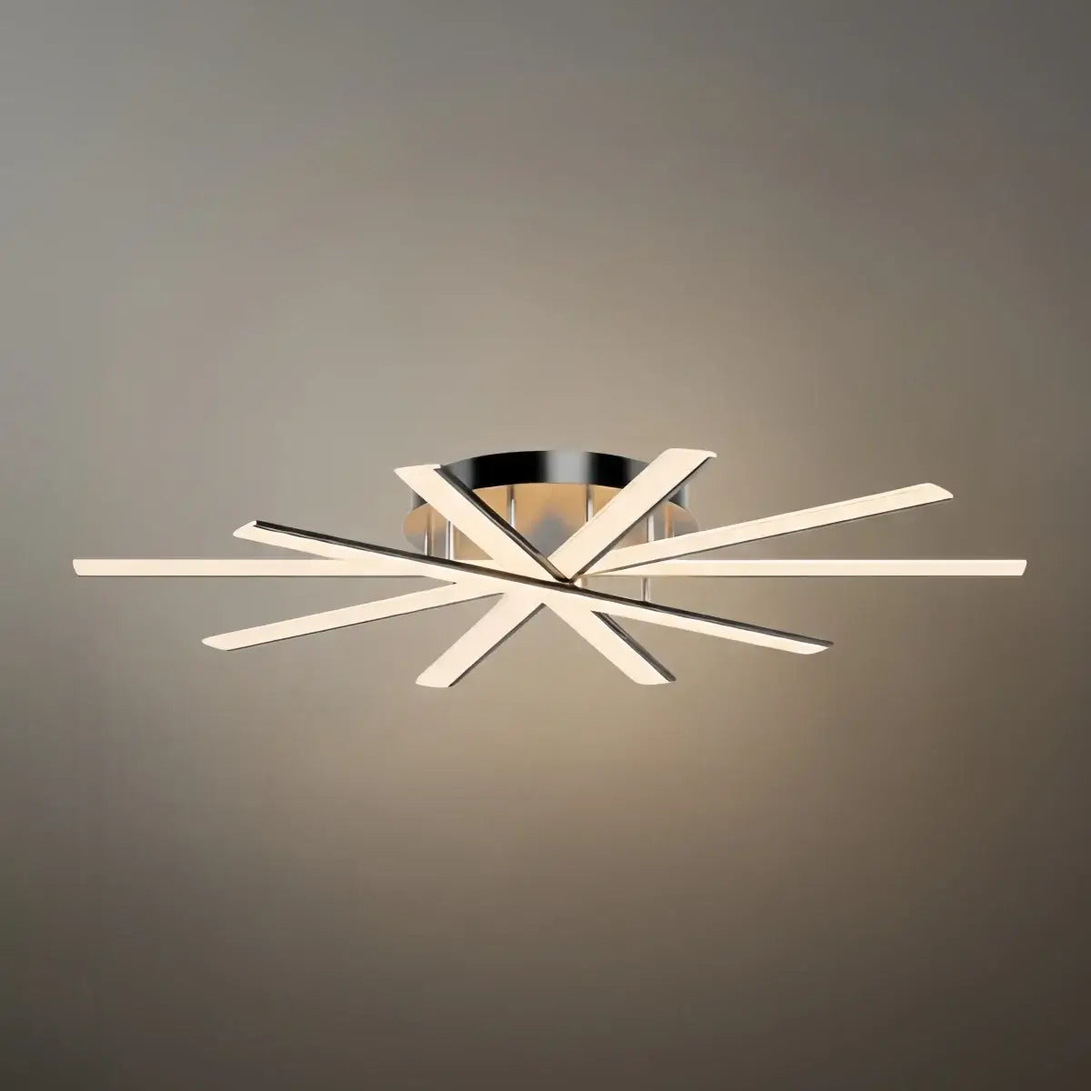 Moderne geometrische lineaire plafondlamp – zwart essenhout/metallisch goud voor woonkamer - Flindria
