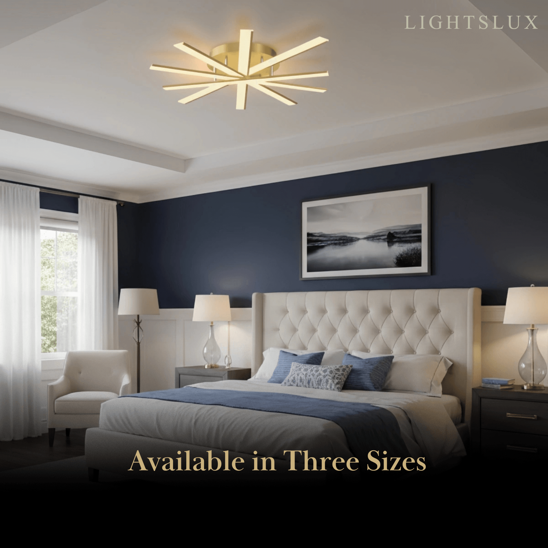 Moderne geometrische lineaire plafondlamp – zwart essenhout/metallisch goud voor woonkamer - Flindria