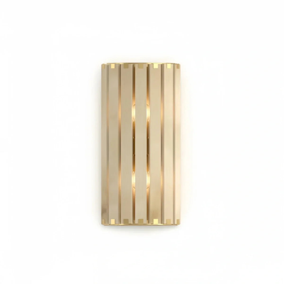 Applique murale verticale moderne en albâtre – Cadre en acier inoxydable pour couloir - Flindria