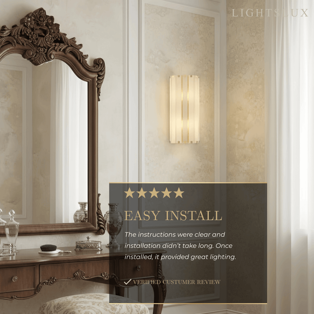 Moderne Verticale Albast Wandlamp – Roestvrij Stalen Frame Hal - Flindria