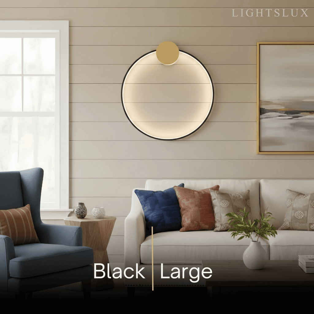 Lámpara colgante minimalista Sun Copper – Negro mate con brillo ajustable para dormitorio - Flindria