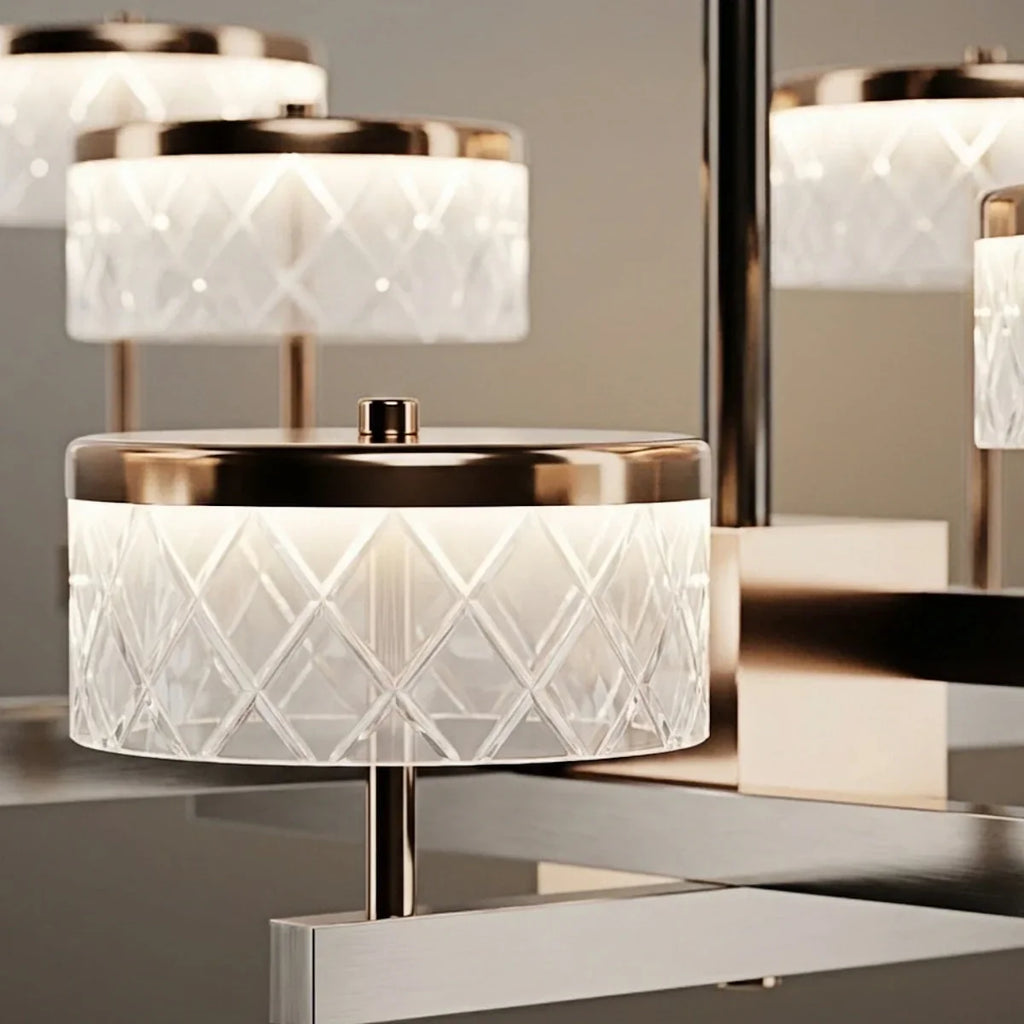 Lustre moderne de luxe à étages perles noires dorées pour salle à manger/salon - Flindria