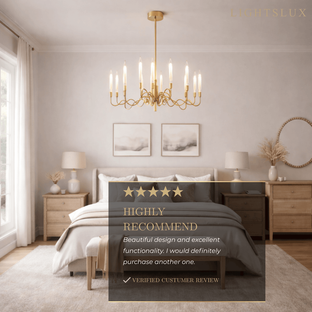 Moderne geometrische gouden kroonluchter – Reflecterend roestvrij staal spektakel woonkamer - Flindria