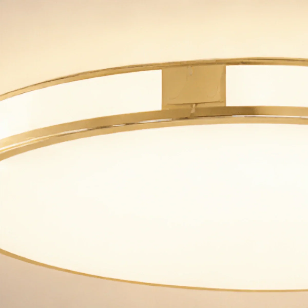Crystal Accent Ceiling Light – Solid Brass Brushed Gold for Living Room Bedroom - Flindria
