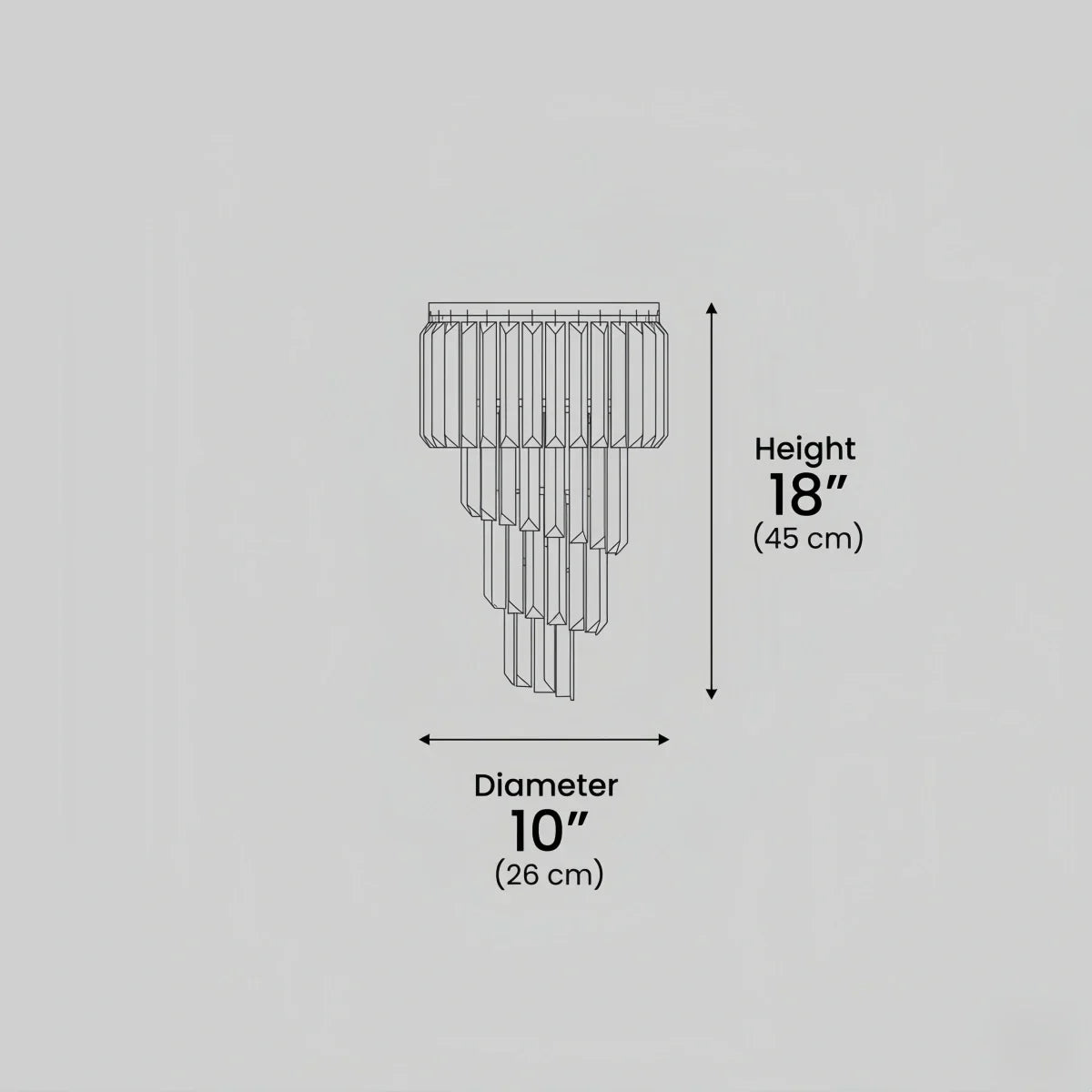 Modern Wall Sconce – Black Mirror with Crystal Accents Geometric for Hallway - Flindria