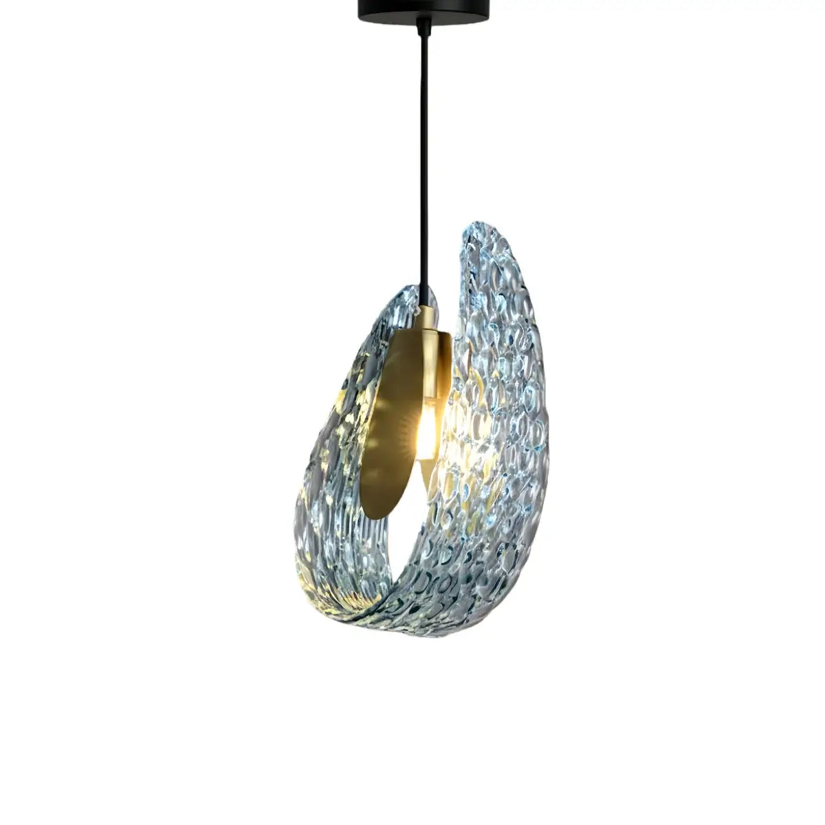 Art Deco Peacock Chandelier – Blue Feather Art Glass Contemporary for Dining Room Bedroom - Flindria