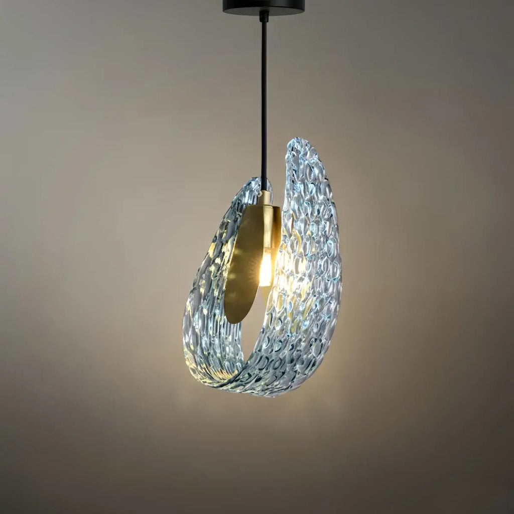Art Deco Peacock Chandelier – Blue Feather Art Glass Contemporary for Dining Room Bedroom - Flindria