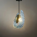 Art Deco Peacock Chandelier – Blue Feather Art Glass Contemporary for Dining Room Bedroom - Flindria