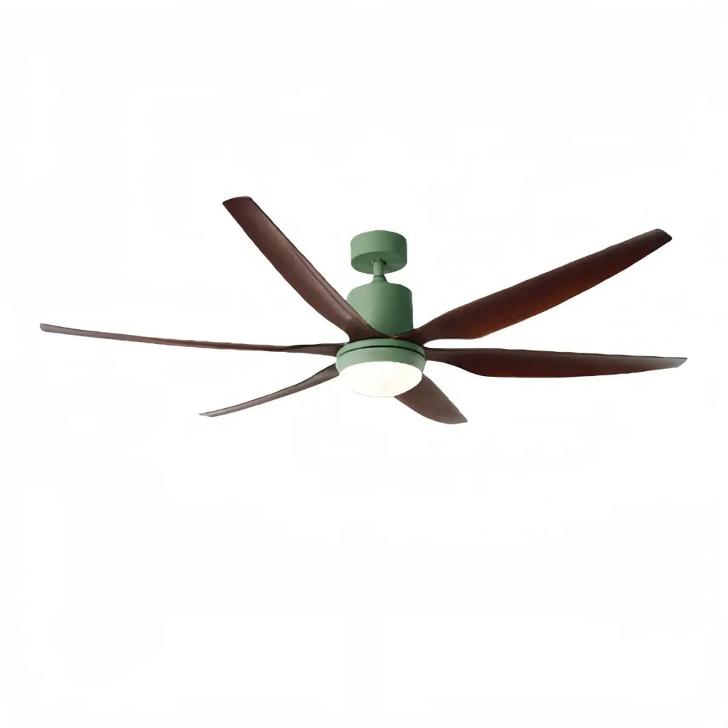 Modern Ceiling Fan Light – Black/Green/Grey/White for Bedroom Living Room - Flindria