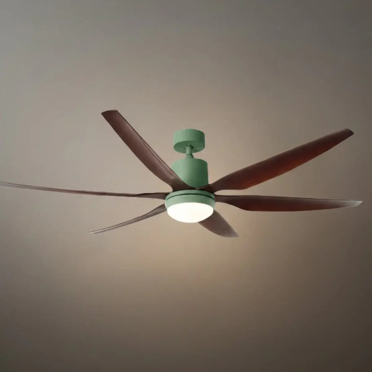 Modern Ceiling Fan Light – Black/Green/Grey/White for Bedroom Living Room - Flindria