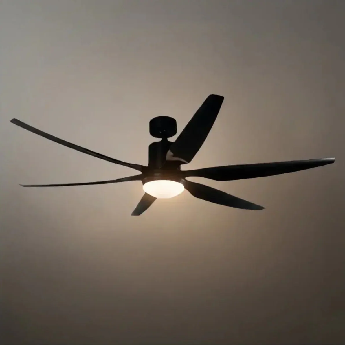 Modern Ceiling Fan Light – Black/Green/Grey/White for Bedroom Living Room - Flindria