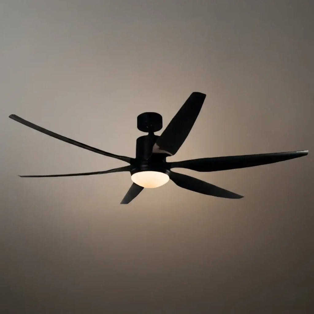 Modern Ceiling Fan Light – Black/Green/Grey/White for Bedroom Living Room - Flindria