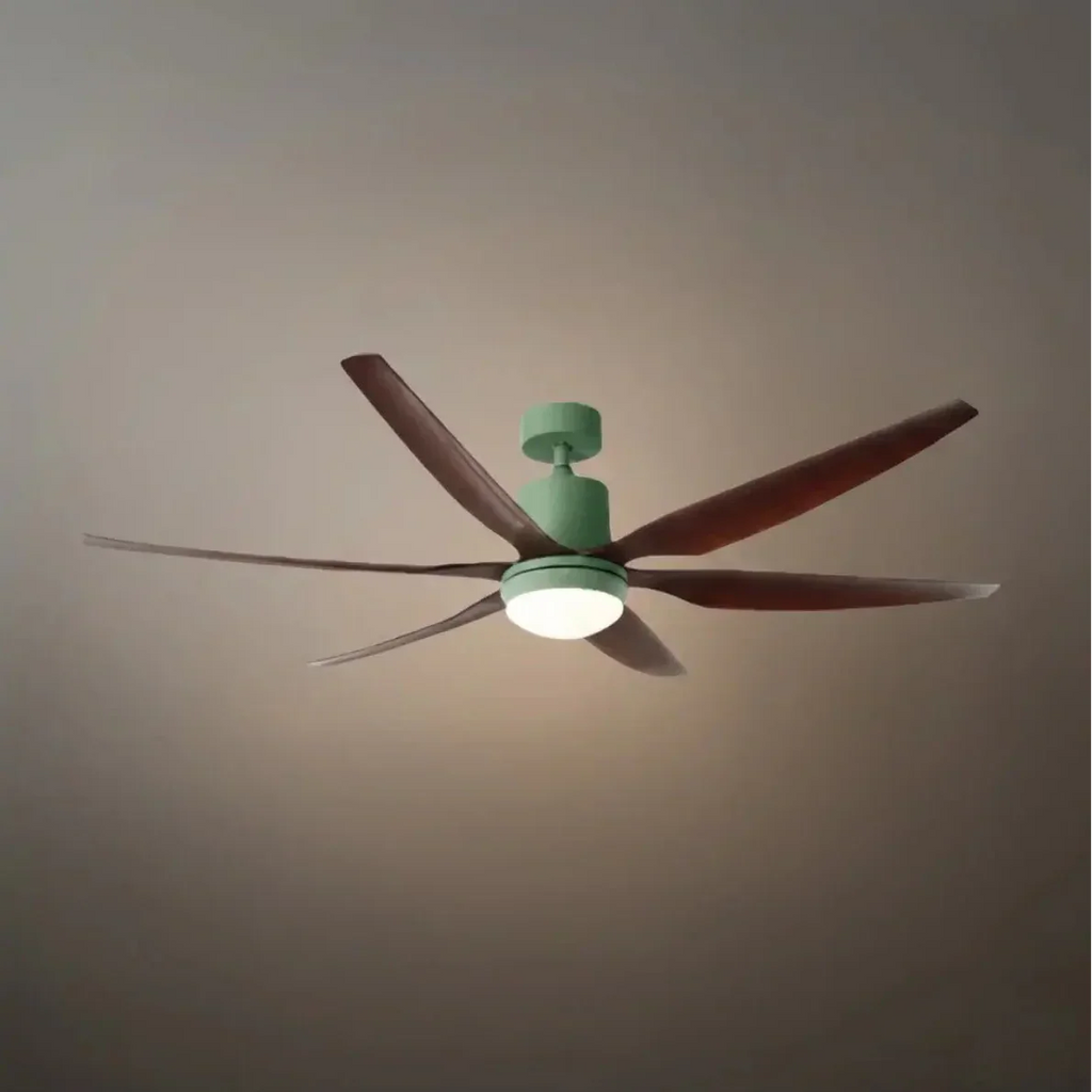 Modern Ceiling Fan Light – Black/Green/Grey/White for Bedroom Living Room - Flindria