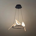 Modern Bird Chandelier – Gold Acrylic Magpie Design for Contemporary Luxury Interiors - Flindria