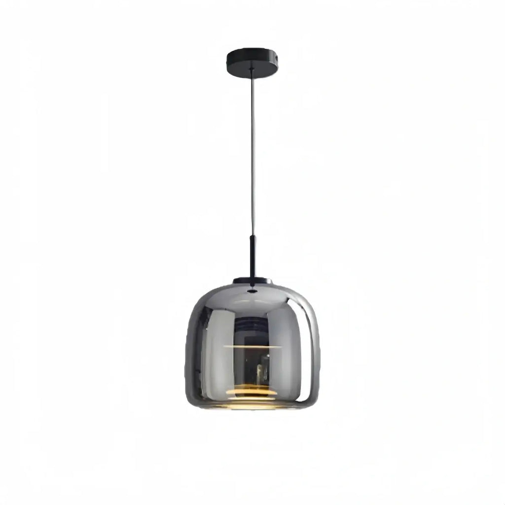 Candeeiro de Teto Moderno – Vidro Âmbar/Fumado para Cozinha/Sala de Jantar - Flindria