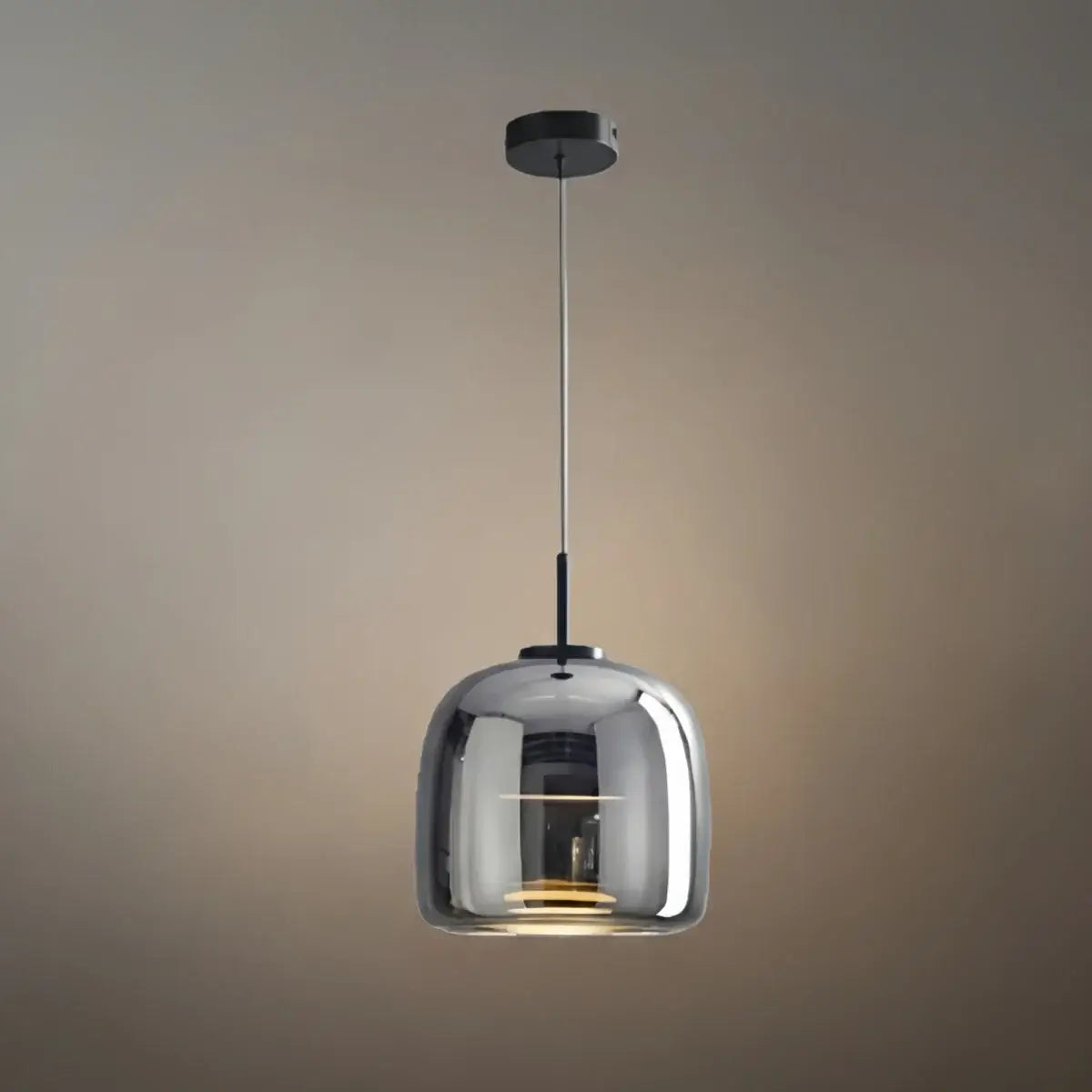 Candeeiro de Teto Moderno – Vidro Âmbar/Fumado para Cozinha/Sala de Jantar - Flindria