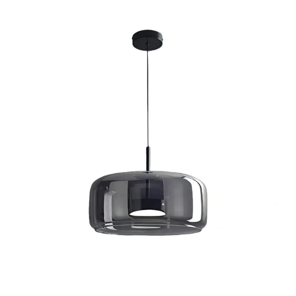 Candeeiro de Teto Moderno – Vidro Âmbar/Fumado para Cozinha/Sala de Jantar - Flindria