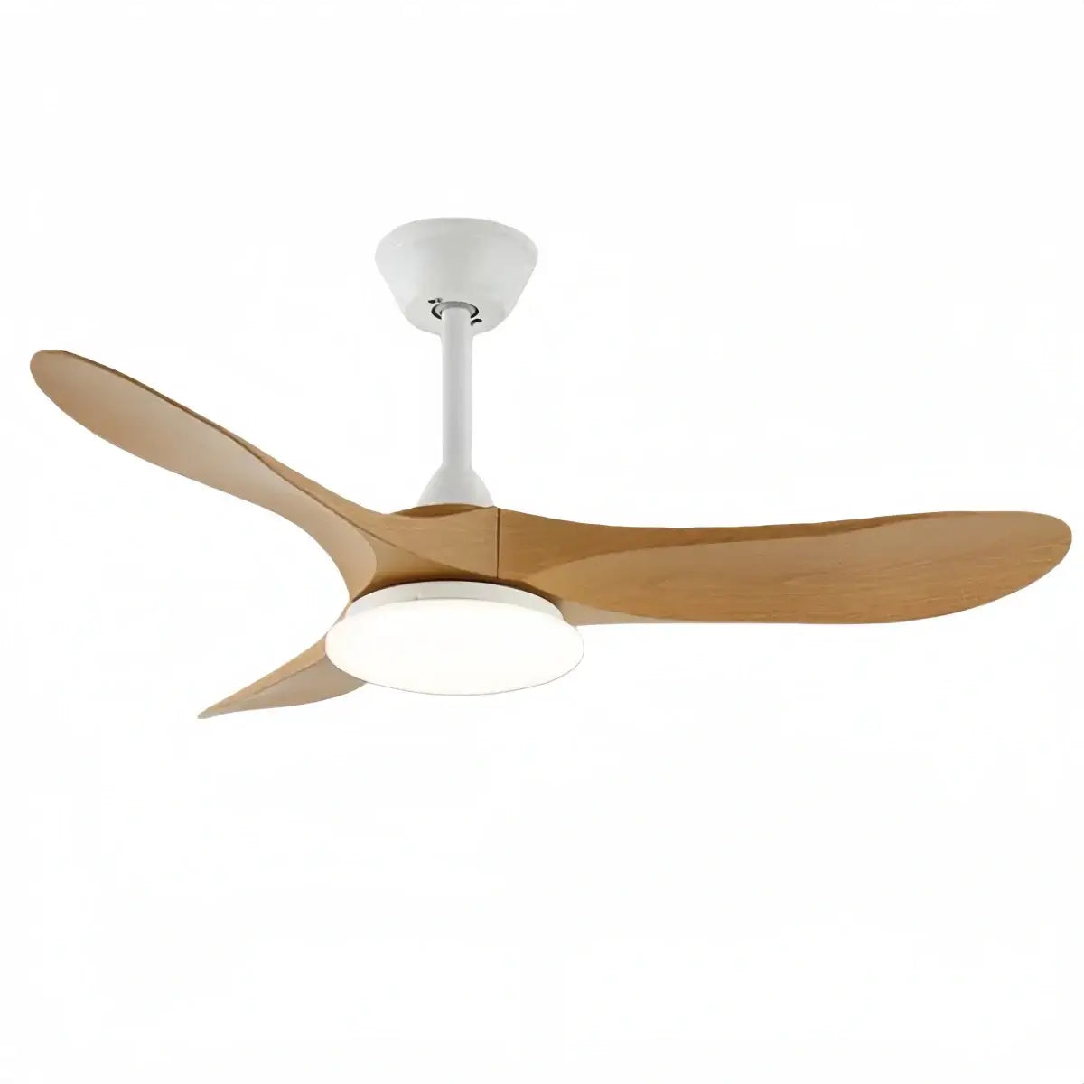 Modern Wood Ceiling Fan Light – 42” 52” Adjustable Airflow & Light Dining Room - Flindria