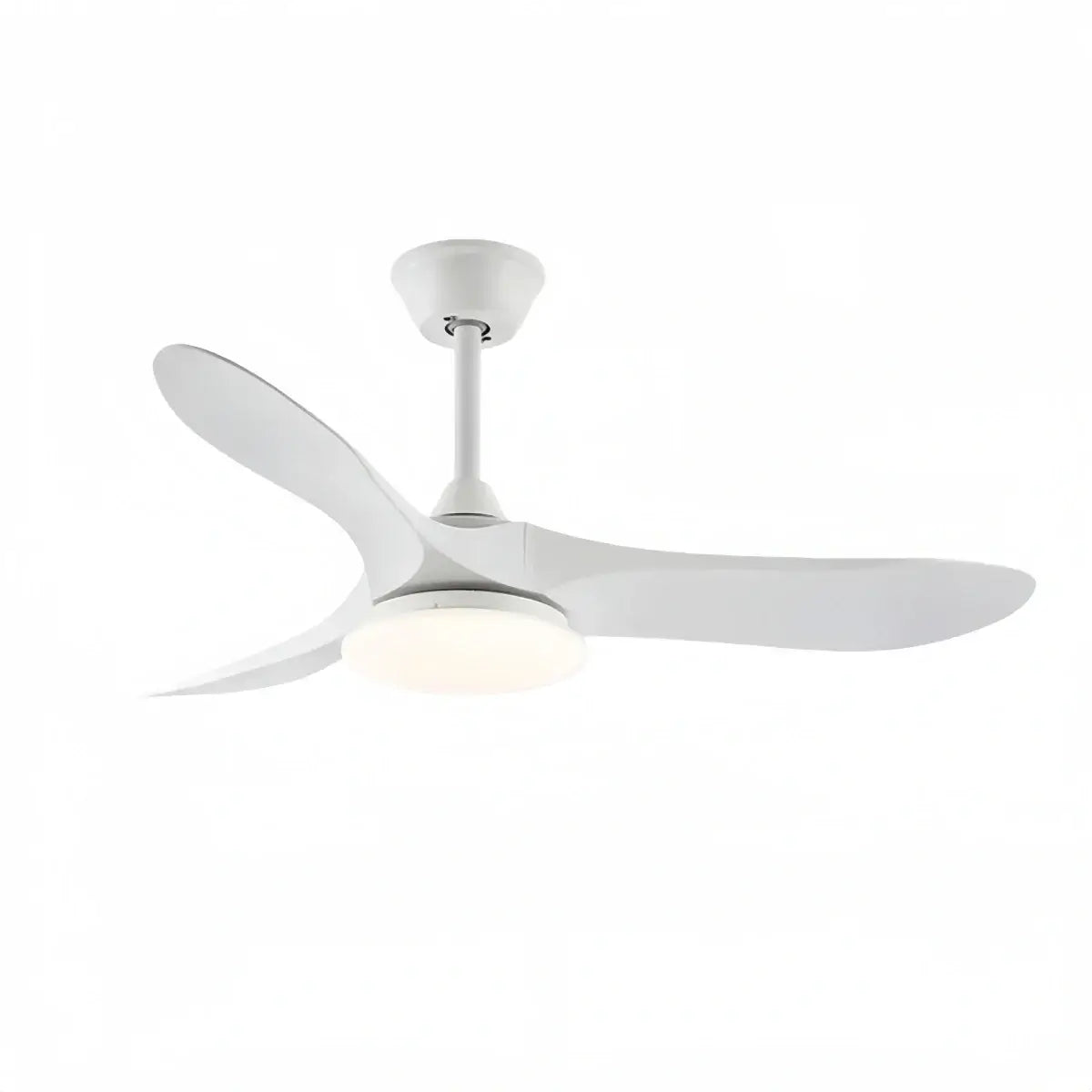 Modern Wood Ceiling Fan Light – 42” 52” Adjustable Airflow & Light Dining Room - Flindria