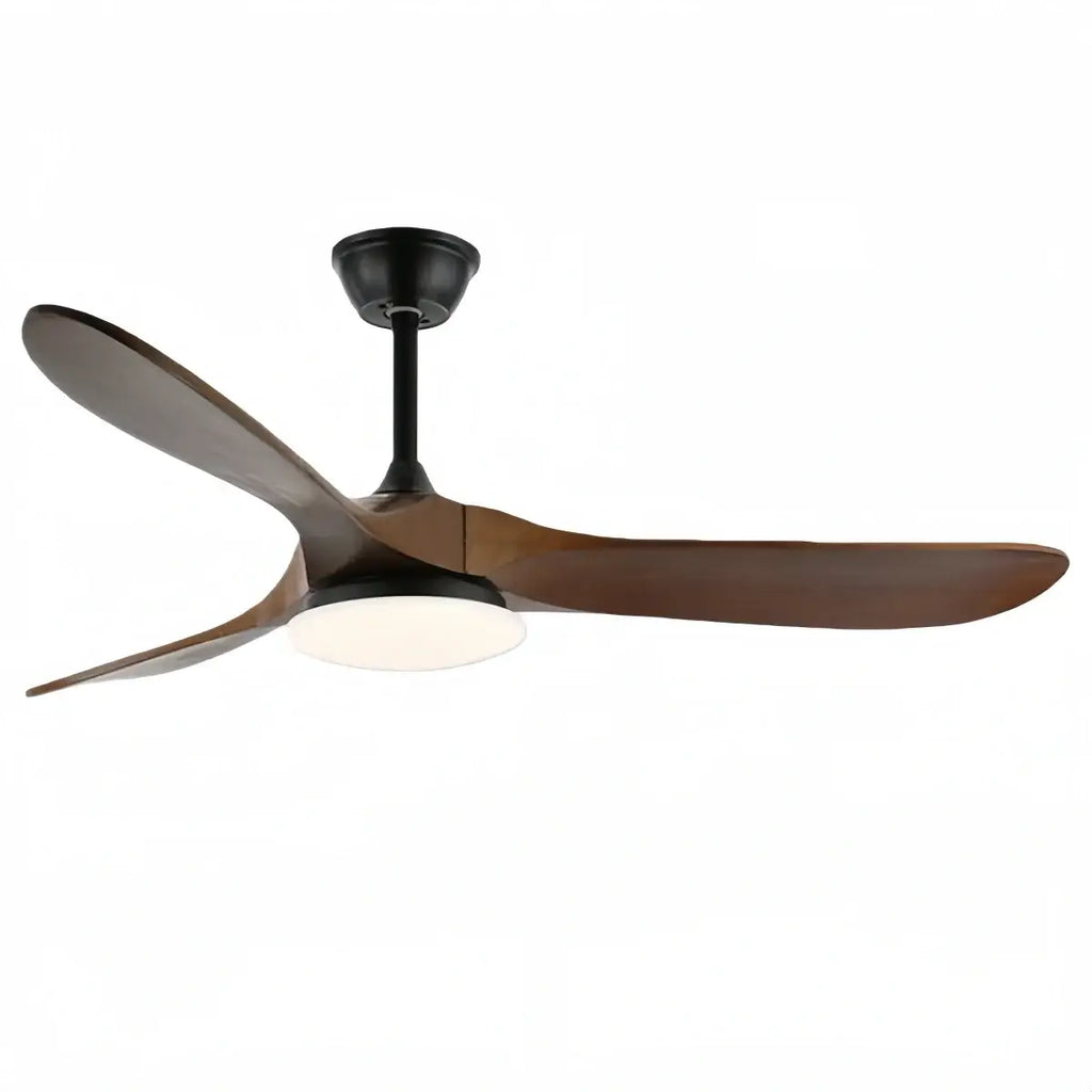 Modern Wood Ceiling Fan Light – 42” 52” Adjustable Airflow & Light Dining Room - Flindria