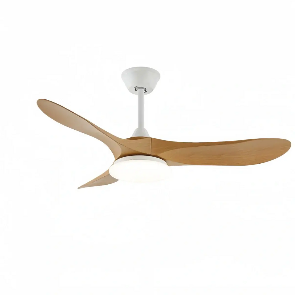 Modern Wood Ceiling Fan Light – 42” 52” Adjustable Airflow & Light Dining Room - Flindria