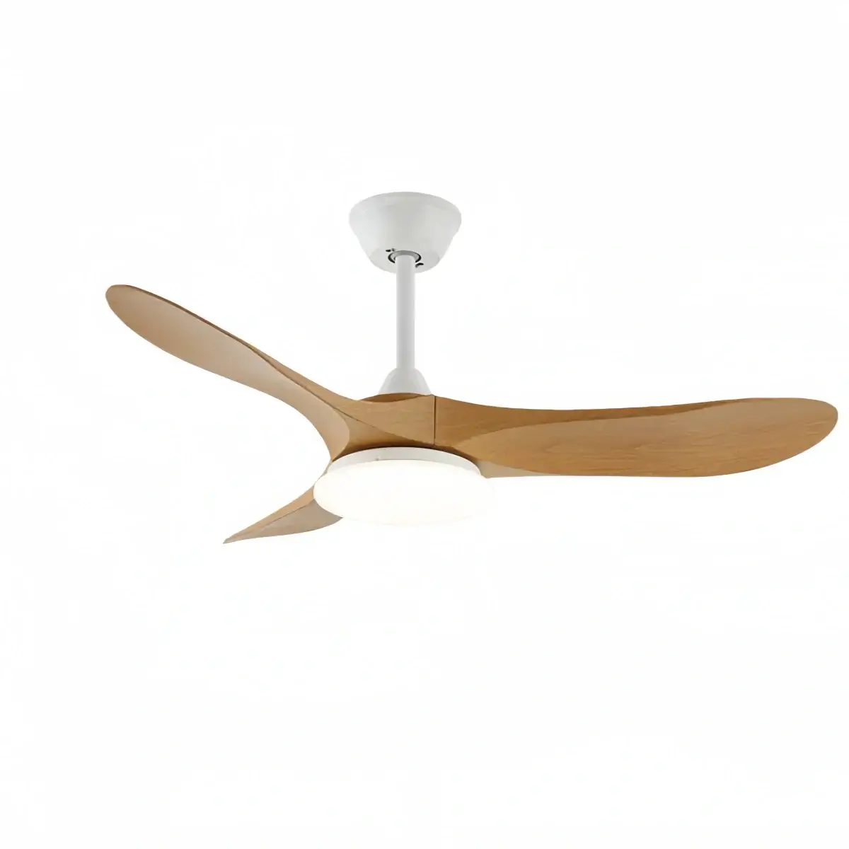 Modern Wood Ceiling Fan Light – 42” 52” Adjustable Airflow & Light Dining Room - Flindria