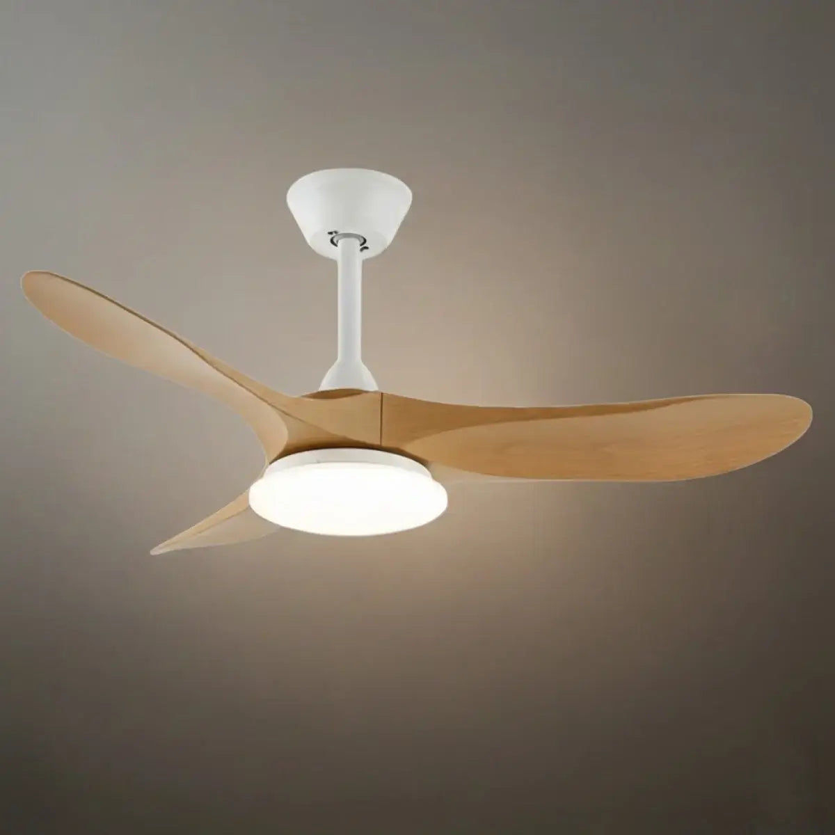 Modern Wood Ceiling Fan Light – 42” 52” Adjustable Airflow & Light Dining Room - Flindria