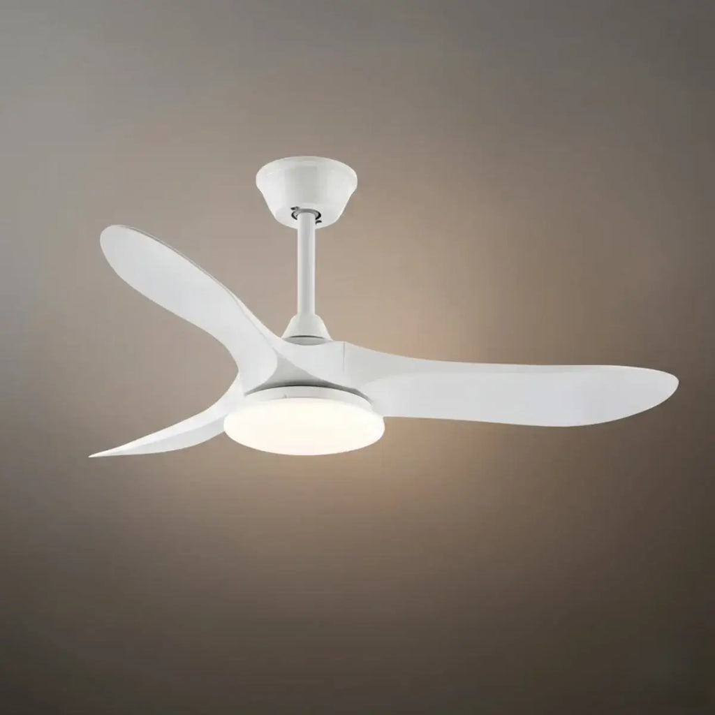 Modern Wood Ceiling Fan Light – 42” 52” Adjustable Airflow & Light Dining Room - Flindria