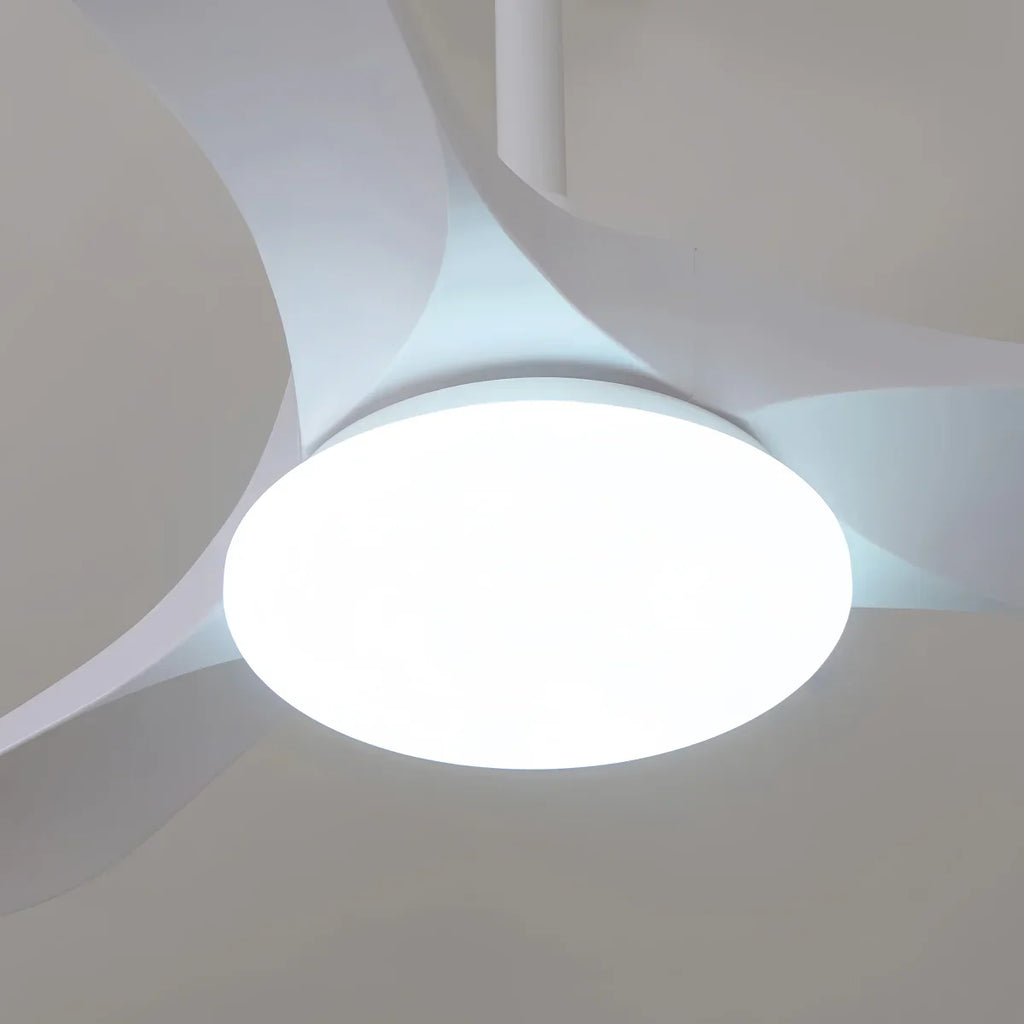 Modern Wood Ceiling Fan Light – 42” 52” Adjustable Airflow & Light Dining Room - Flindria
