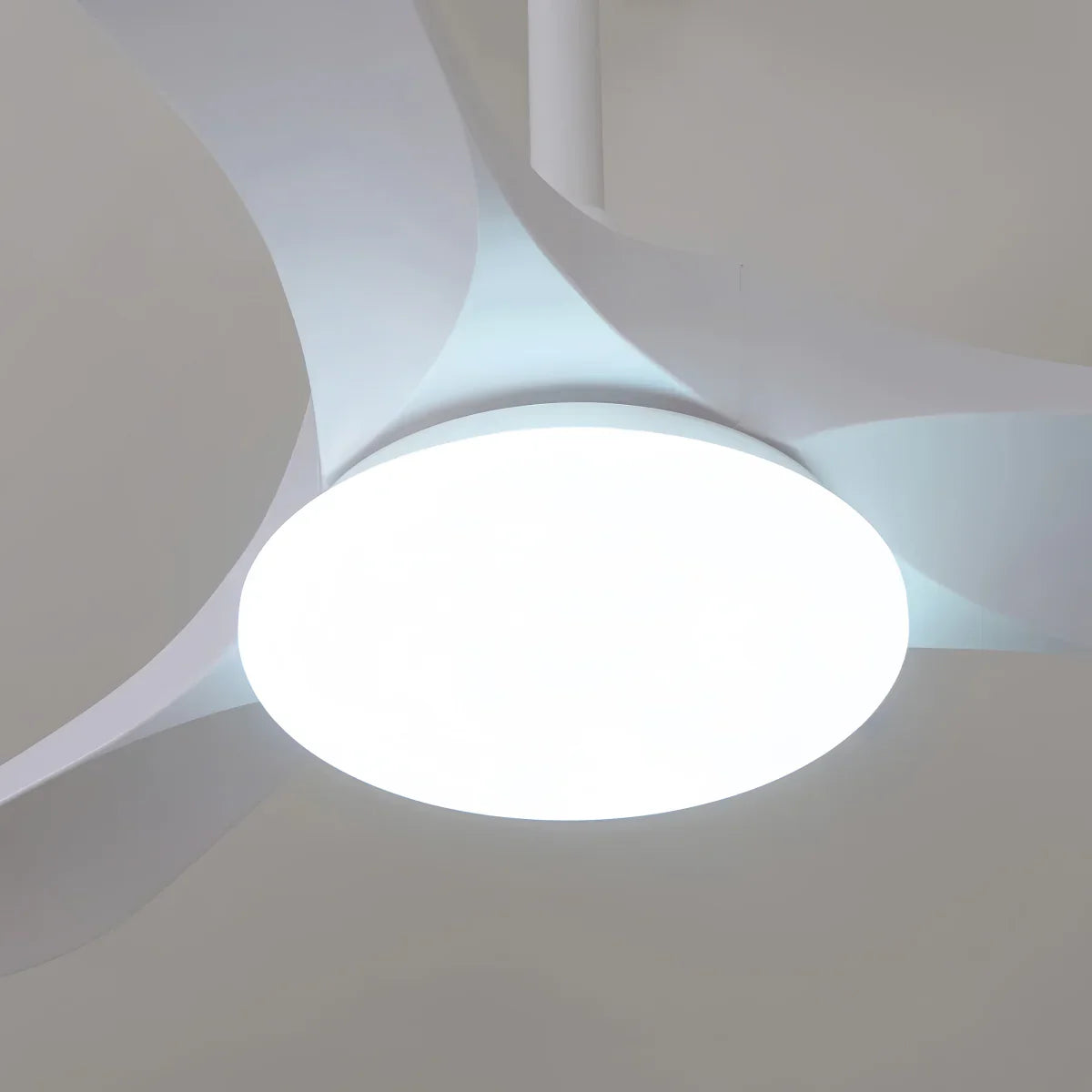 Modern Wood Ceiling Fan Light – 42” 52” Adjustable Airflow & Light Dining Room - Flindria